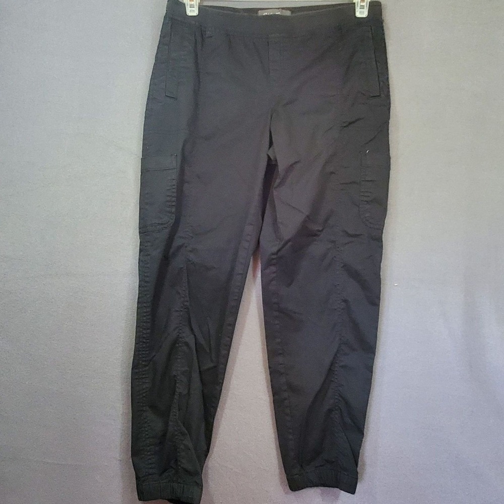 Eddie Bauer Womens Laid Back Twill Jogger Pants Size 10 Black